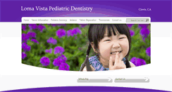 Desktop Screenshot of lomavistapediatricdentistry.com