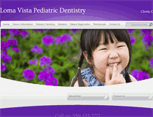 Tablet Screenshot of lomavistapediatricdentistry.com